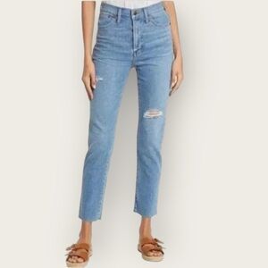Madewell The Perfect Vintage High Rise Stretch Cropped Distressed Jeans Women 27